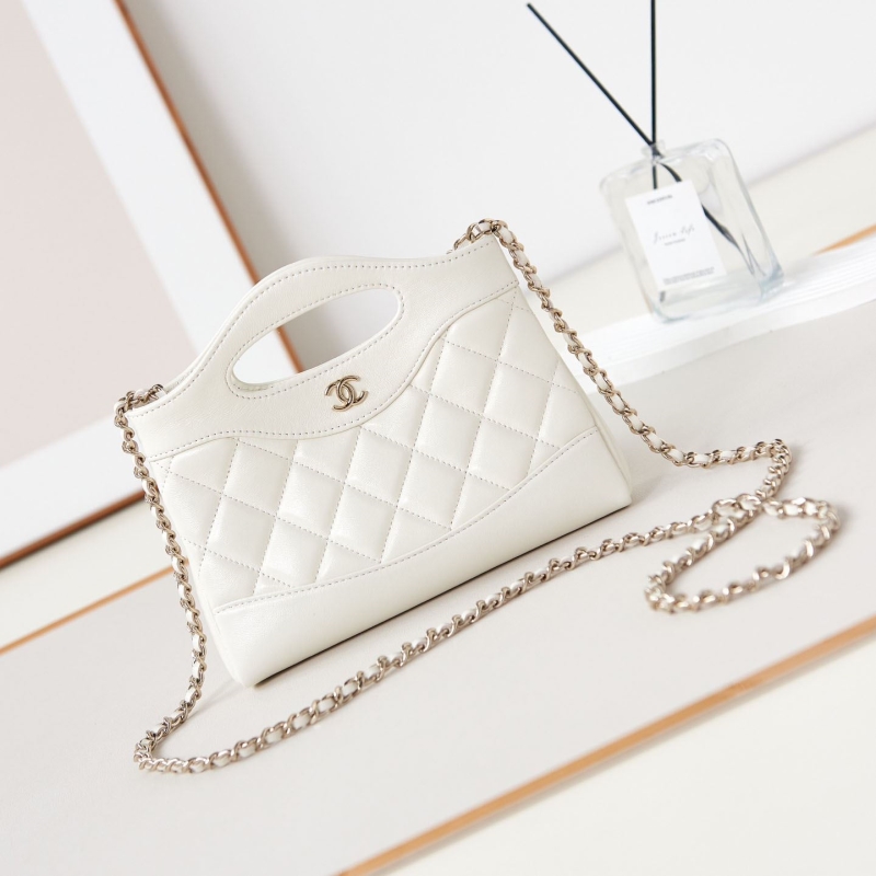 Ch*el top handle bags
